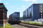 DTTX 788877A and Fed Ex Multimodal containers pass the old CNJ Station